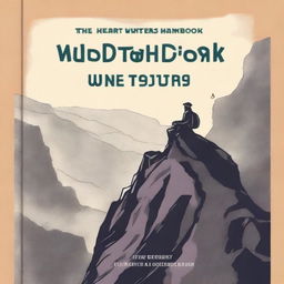 A captivating book cover titled 'The Heart Writer's Handbook for Wild Travel Writers'