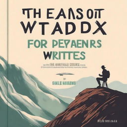 A captivating book cover titled 'The Heart Writer's Handbook for Wild Travel Writers'