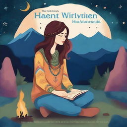 A captivating book cover titled 'The Heart Writer's Handbook for Adventurous Writers Looking for Deep Connection and Heart through the Conscious Craft of Writing'