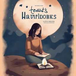 A captivating book cover titled 'The Heart Writer's Handbook for Adventurous Writers Looking for Deep Connection and Heart through the Conscious Craft of Writing'