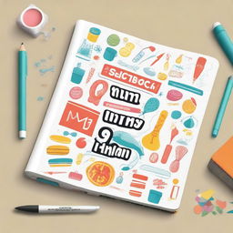 A vibrant and engaging sketchbook cover that appeals to both kids and adults