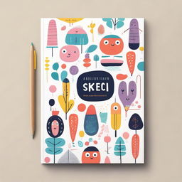 A vibrant and engaging sketchbook cover that appeals to both kids and adults