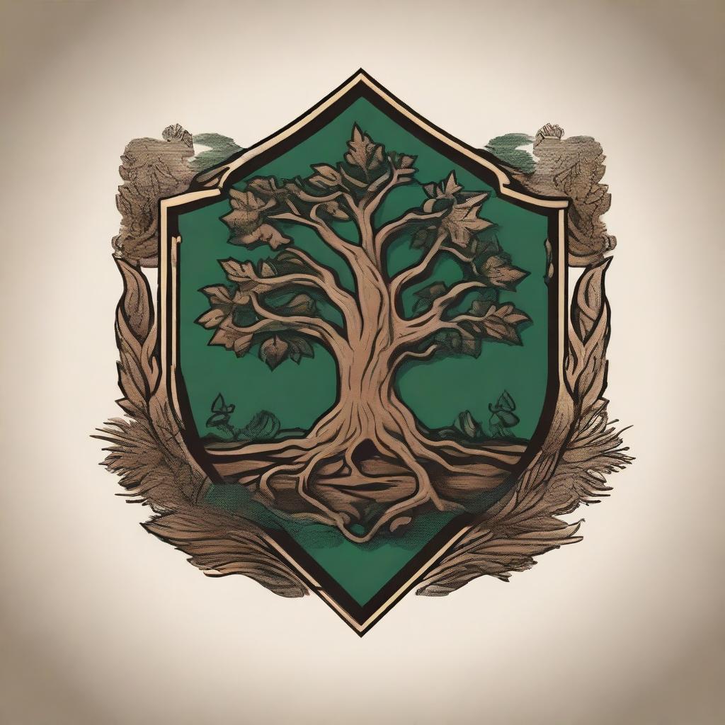 Design a crest for the 'Brothers of Blackwood'