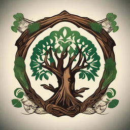 Design a crest for the 'Brothers of Blackwood'