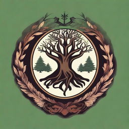 Design a crest for the 'Brothers of Blackwood'