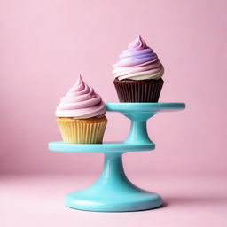 A scale balancing a cupcake on one side and a big company on the other