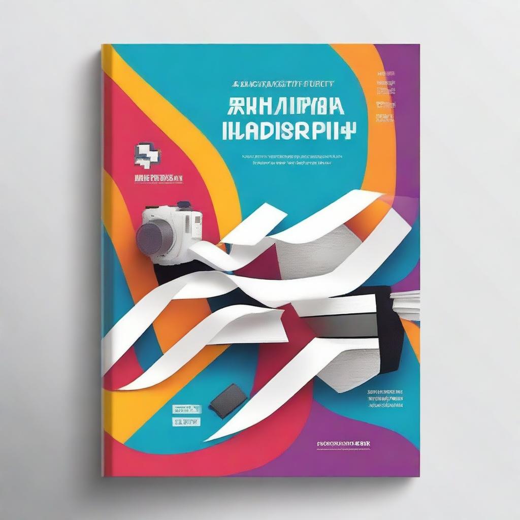 A book cover design that reflects the integration of motion graphics in journalism