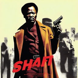 A movie poster for a remake of Shaft with Quentin Tarantino starring as Shaft