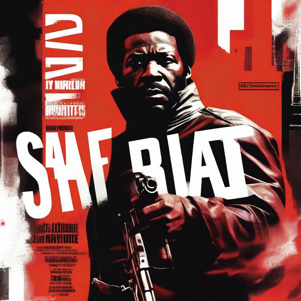 A movie poster for a remake of Shaft with Michael Rappaport starring as Shaft