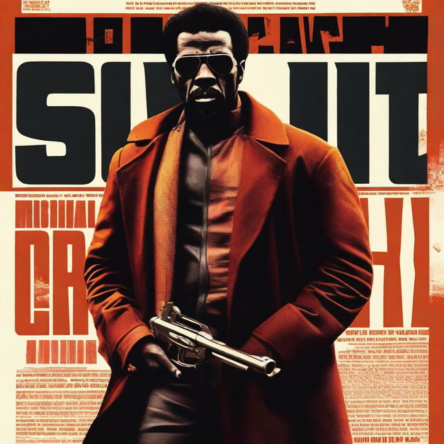 A movie poster for a remake of Shaft with Michael Rappaport starring as Shaft