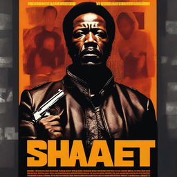 A movie poster for a remake of Shaft with Michael Rappaport starring as Shaft