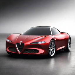 A sleek and futuristic concept car from Alfa Romeo, featuring smooth lines, advanced aerodynamics, and a luxurious interior