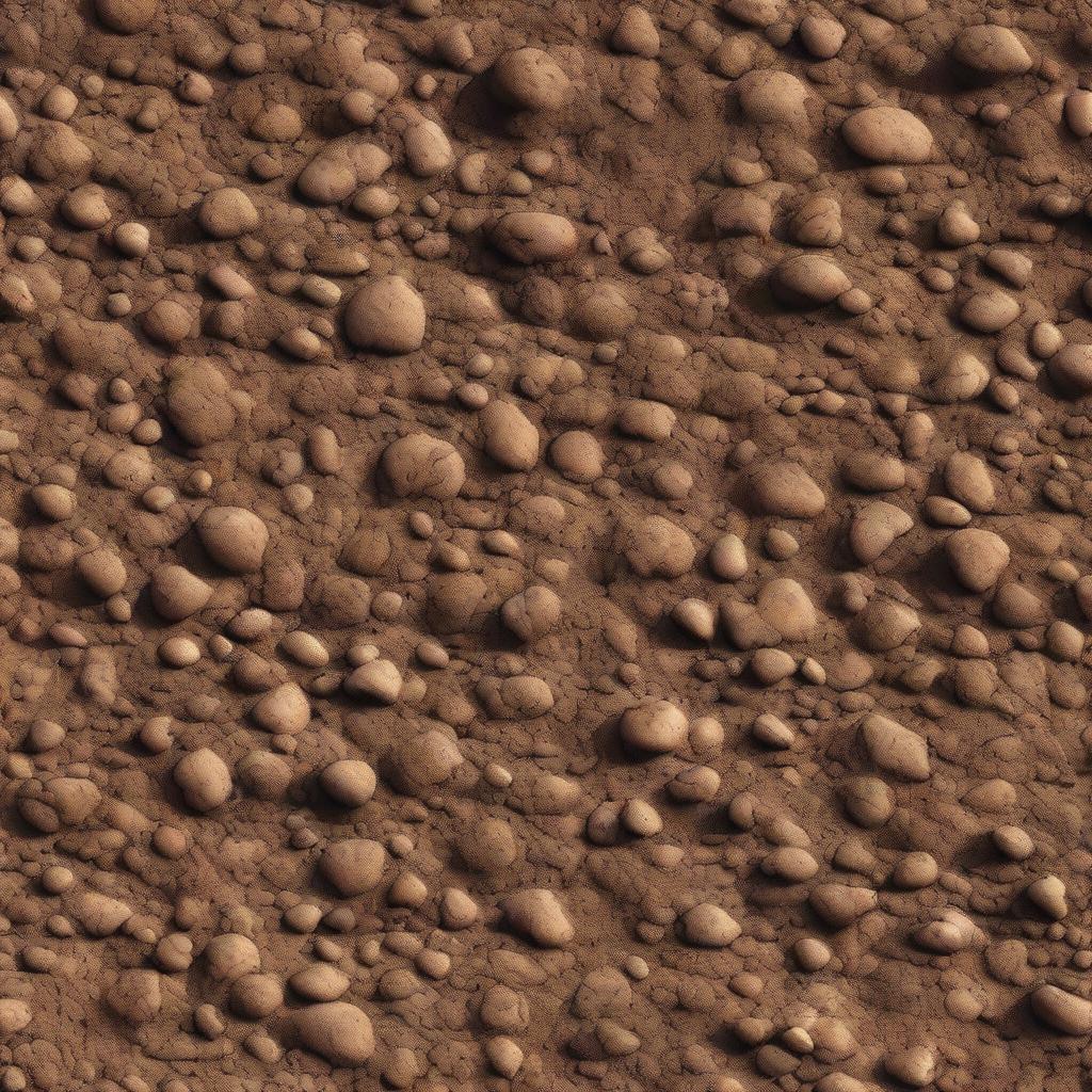 A highly detailed and realistic texture of dirt