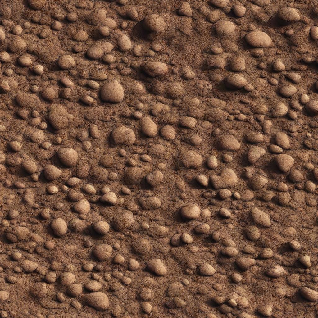 A highly detailed and realistic texture of dirt