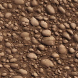 A highly detailed and realistic texture of dirt