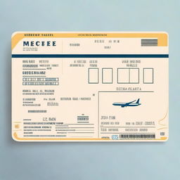 A realistic flight boarding pass with the name Terrell McGhee