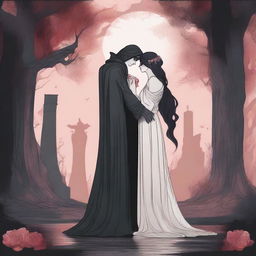 Hades and Persephone in love with a human woman