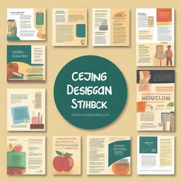 Create a cover for a school staff handbook