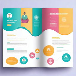 Create a front page for an annual report of an NGO with the theme of digital wellness, meditation, education scholarship, value education, and mental wellness