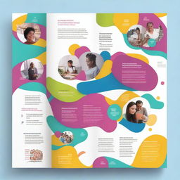 Design a creative front page for an annual report of an NGO focused on digital wellness, value education, and mental wellness