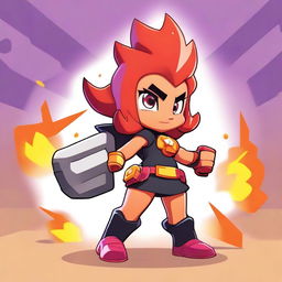 Create a new Brawl Stars character named Izzy Ignite