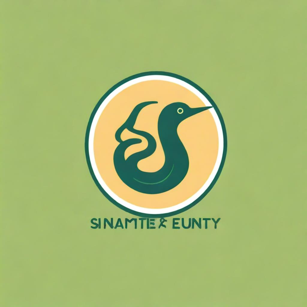 A creative logo design featuring the text 'Snakes, Tits & Cuntry'