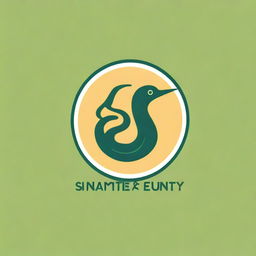 A creative logo design featuring the text 'Snakes, Tits & Cuntry'