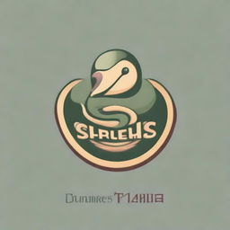 A creative logo design featuring the text 'Snakes, Tits & Cuntry'
