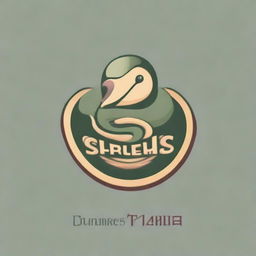 A creative logo design featuring the text 'Snakes, Tits & Cuntry'