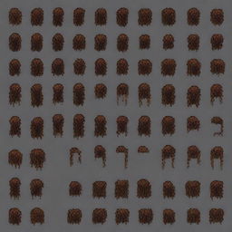 Create a set of 64x64 pixel art floor sprites with a linear pattern inspired by the game Doom