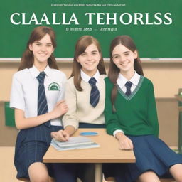 The cover of the book depicts four high school teenagers, two girls and two boys, sitting on separate benches with a classroom background