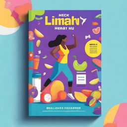 A vibrant and engaging book cover for a health and fitness book