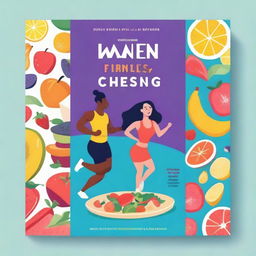 A vibrant and engaging book cover for a health and fitness book