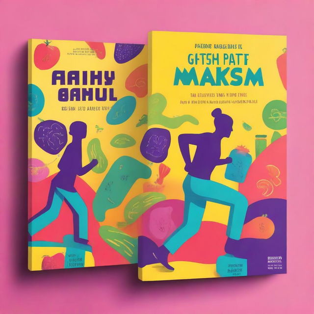 A vibrant and engaging book cover for a health and fitness book