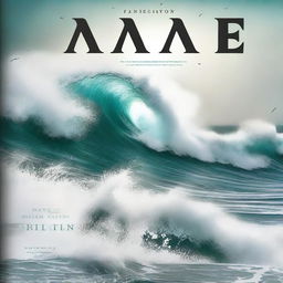 Create a book cover for 'Wave' by Eric Walters, depicting the devastating tsunami of 2004