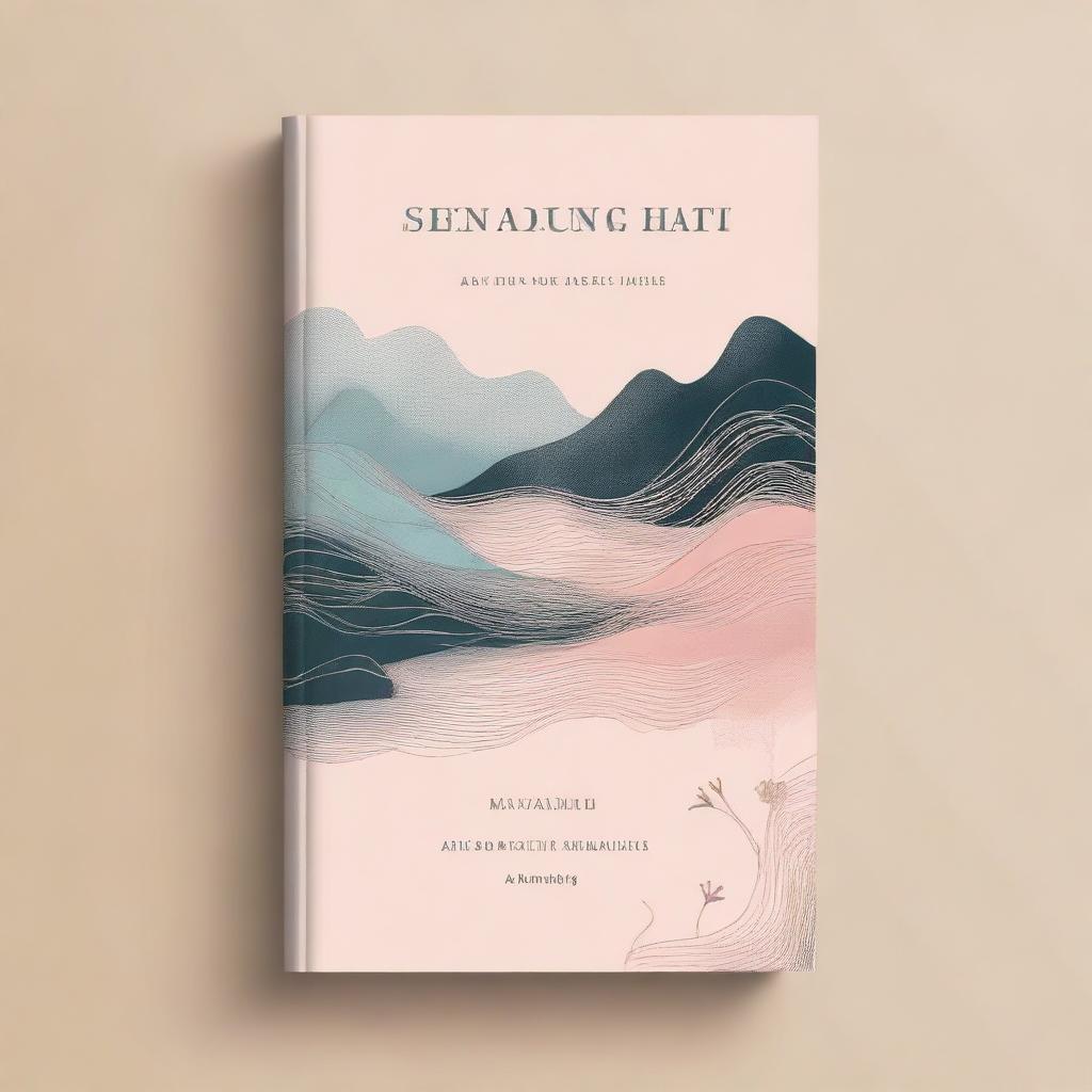 A poetry book cover for 'Senandung Hati' by Maya Rachmawati