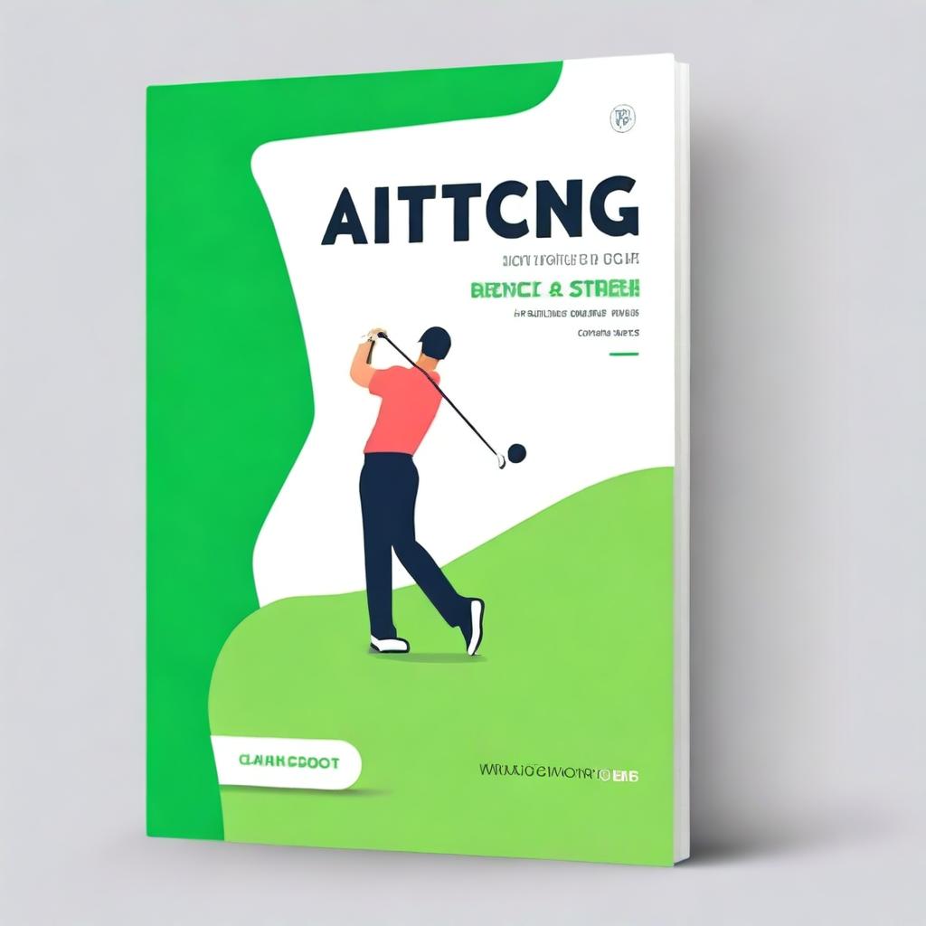 Create an ebook cover for a guide on how to use Chat GPT to perfect your golf swing