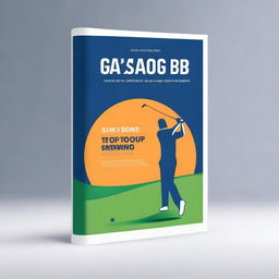 Create an ebook cover for a guide on how to use Chat GPT to perfect your golf swing