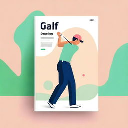 Create an ebook cover for a guide on how to use Chat GPT to perfect your golf swing