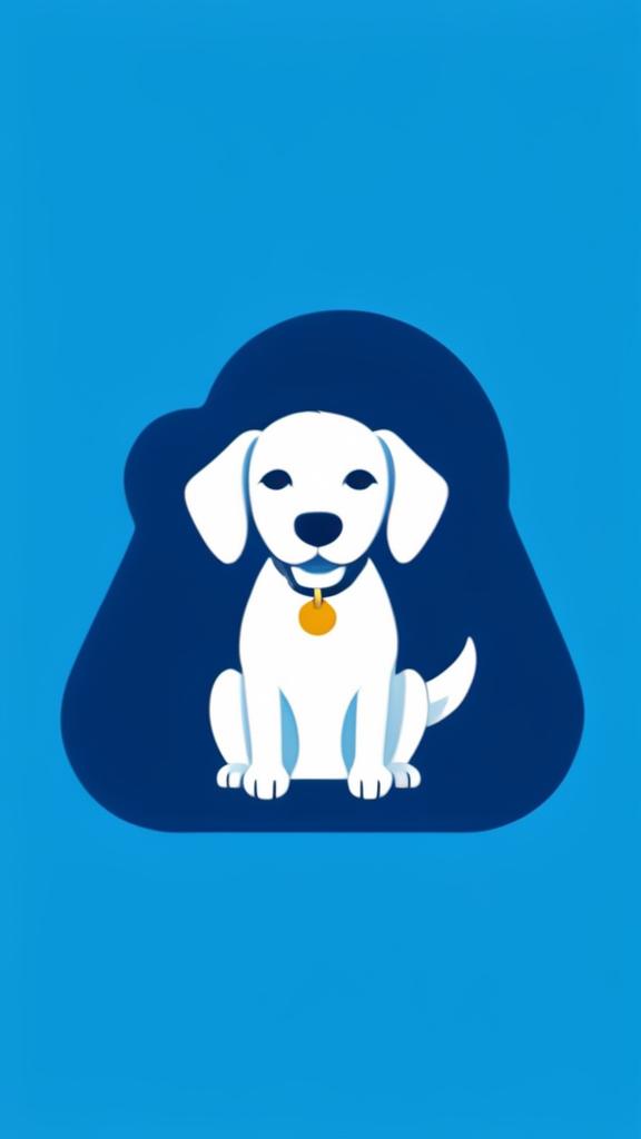 A vibrant 'Yoza' logo in bold blue letters with a playful golden cartoon dog sitting next to it.