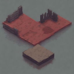 Create a tile sprite for a post-apocalyptic environment