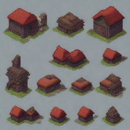 Create a 64x64 pixel art tile sprite for a post-apocalyptic game