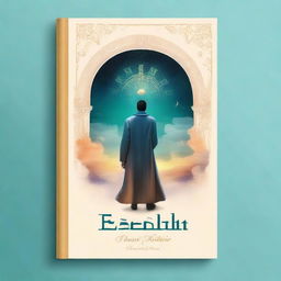 Create a book cover titled 'ESENSI TAKDIR' that focuses on fate, meeting, and luck