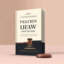 A book cover design for a book about law