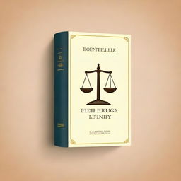 A book cover design for a book about law