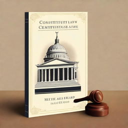 A book cover design for a book about constitutional law