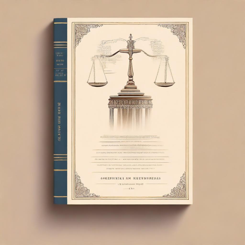 A book cover design for a book about constitutional law