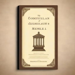 A book cover design for a book about constitutional law