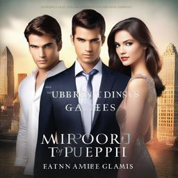 A book cover for an urban romance novel titled 'Mirror Games: Echoes of Deception'