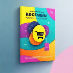 Create a vibrant and modern ebook cover for an ecommerce guide